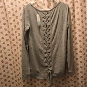 Pink Clover Lace Back Top